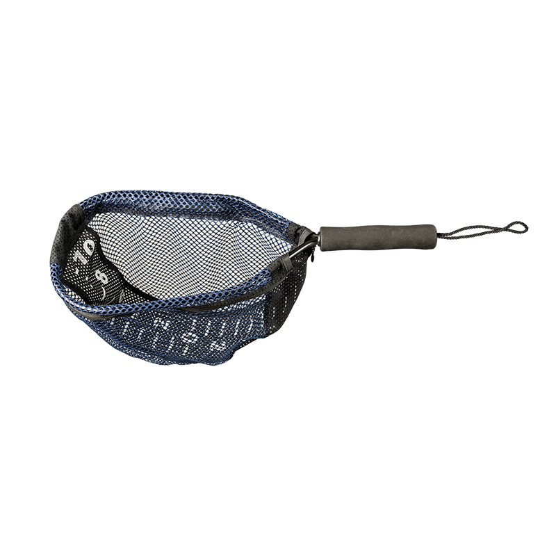 Small nylon measure net side view